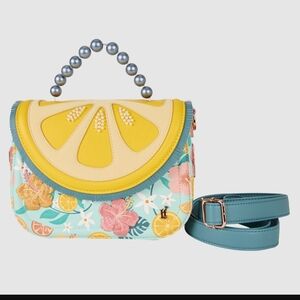 Loungefly Lemon Crossbody Yellow Blue New